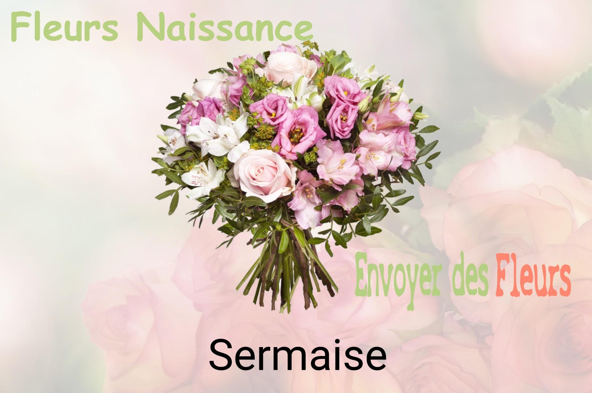 Bouquet de fleurs de naissance livré à Sermaise